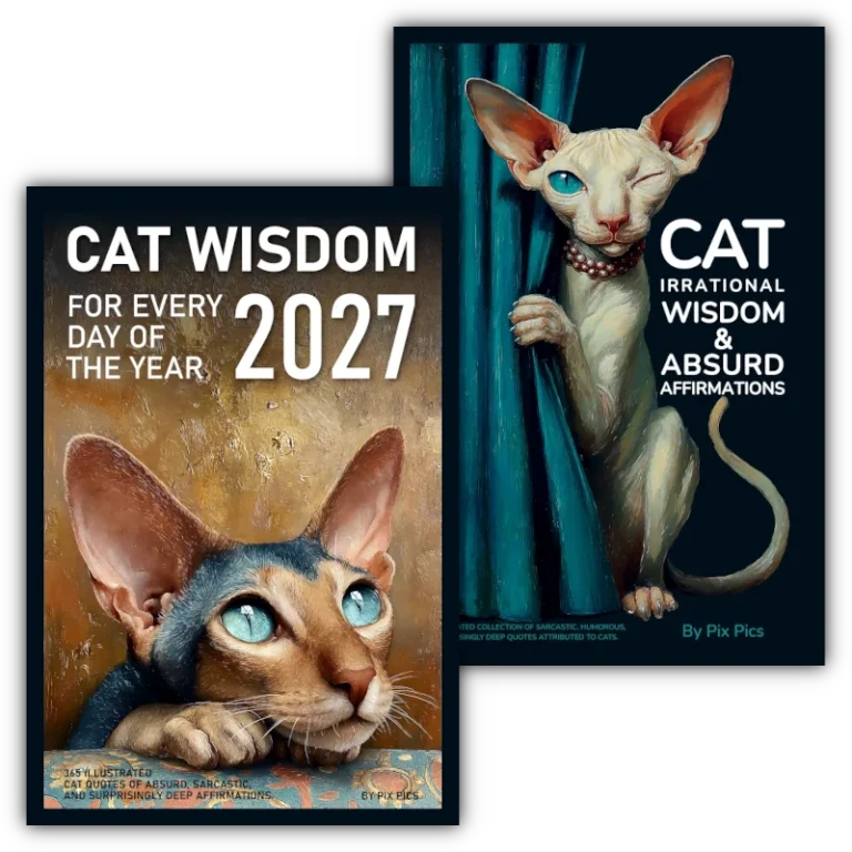 Cat Wisdom Coffee Table Book And Cat Wisdom Calendar 2027